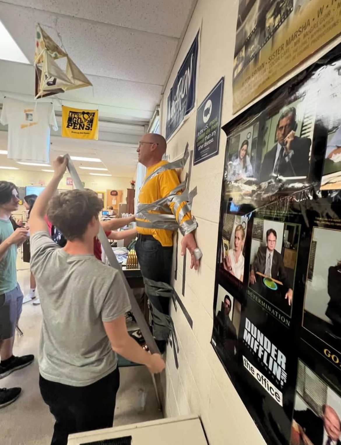 Taping a Teacher to a Wall