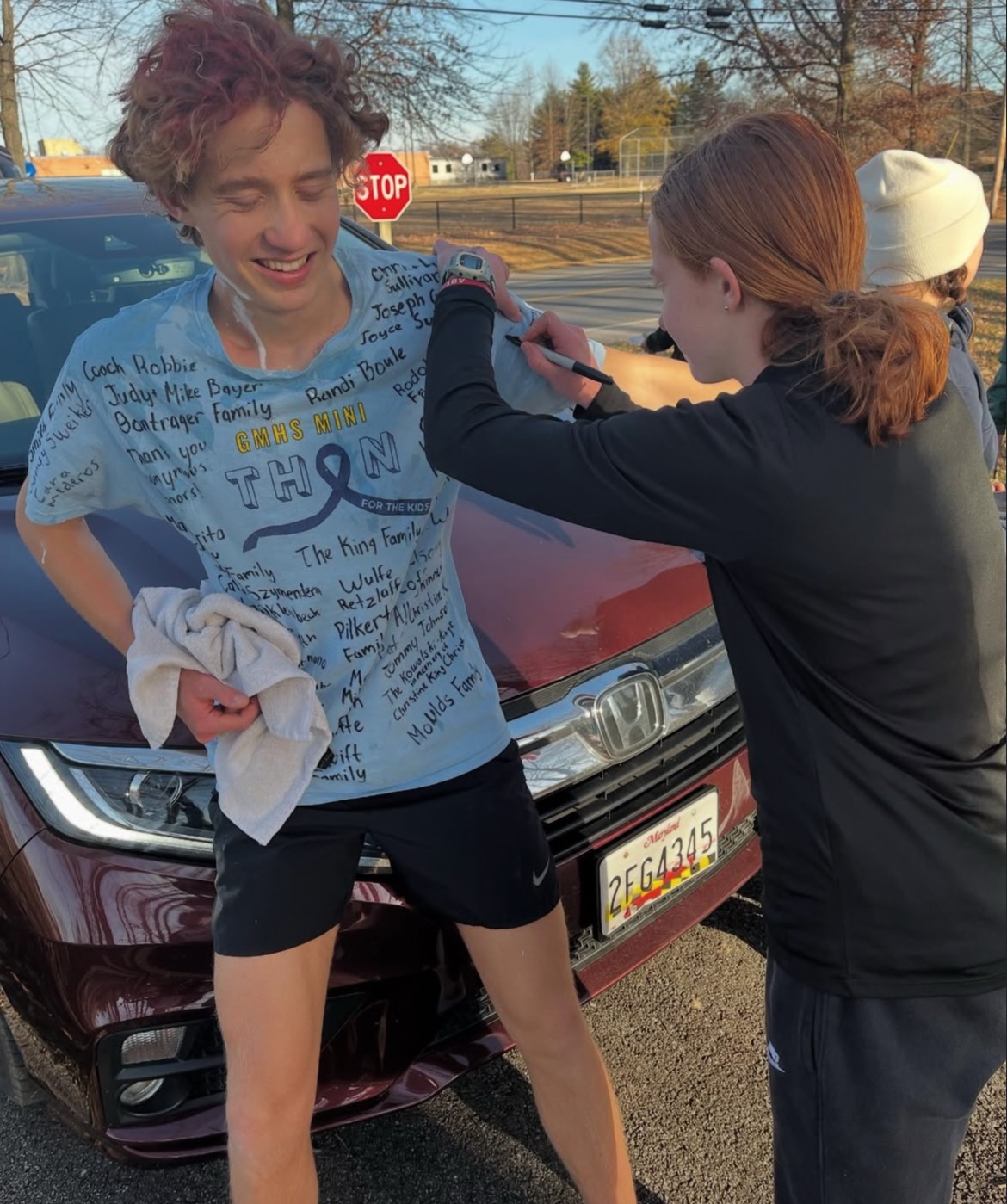 Middle of a Mini-THON running event